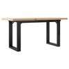 vidaXL Salontafel O-frame 90x40x45,5 cm grenenhout en staal
