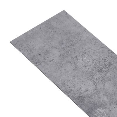vidaXL Vloerplanken niet-zelfklevend 5,26 m² 2 mm PVC cementgrijs