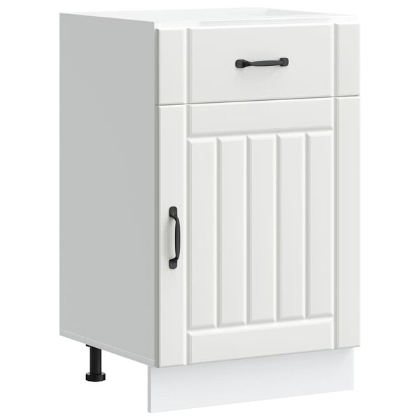 vidaXL Onderkast Lucca bewerkt hout wit