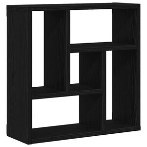 vidaXL Wandplank 45x16x45 cm spaanplaat zwart eikenkleurig