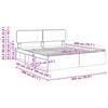 vidaXL Bedframe met hoofdeinde Wit 200 x 200 cm Massief grenenhout