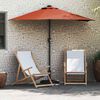 vidaXL Tuinparasol Terracotta 294 x 150 x 223 cm Polyester en staal