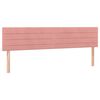 vidaXL Boxspring met matras fluweel roze 180x200 cm