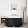 vidaXL Bedframe met matras Zwart 120 x 200 cm Stof