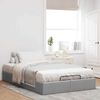 vidaXL Bedframe zonder matras 140x190 cm stof lichtgrijs