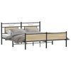 vidaXL Bedframe zonder matras metaal sonoma eikenkleurig 160x200 cm