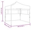 vidaXL Partytent Blauw 200 x 200 x 315 cm Oxford Stof