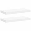 vidaXL Wandschappen zwevend 2 st 50x23,5x3,8 cm MDF wit