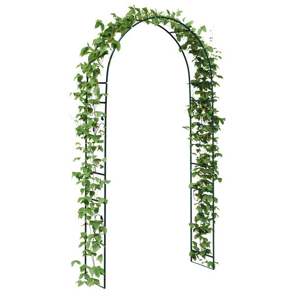 vidaXL Tuin Boog Bloemen Groen 115 x 37 x 231 cm