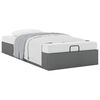 vidaXL Bedframe zonder matras 90x190 cm stof donkergrijs