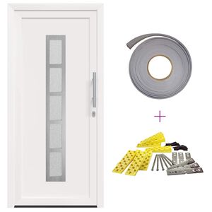 vidaXL Voordeur 98 x 200 cm PVC Wit