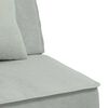 vidaXL Slaapbank L-vormig 255x140x70 cm fluweel lichtgrijs