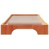 vidaXL Bedframe Wasbruin 75 x 190 cm Massief grenenhout