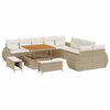 vidaXL Tuin Sofa Set 13 st 13-Aantal zitplaatsen beige en cr&egrave;mekleurig