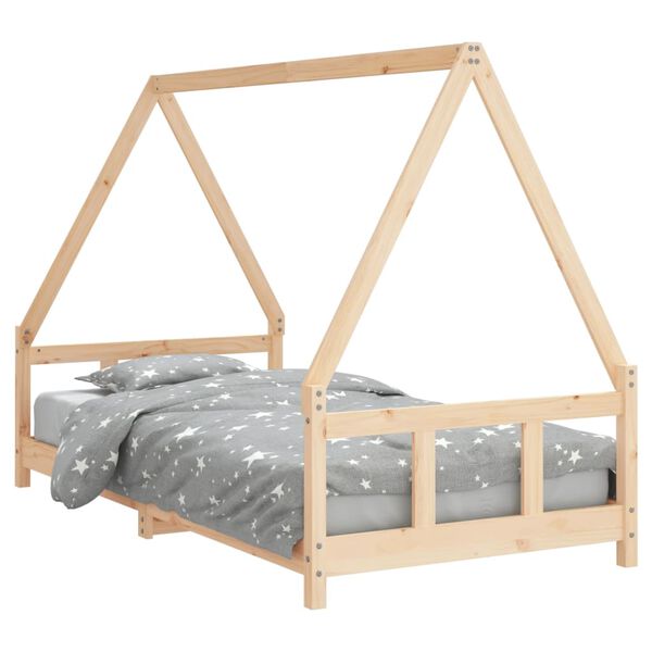 vidaXL Kinderbedframe 90x190 cm massief grenenhout