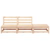 vidaXL Tuinbank zonder armleuningen met voetenbank massief grenenhout