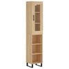 vidaXL Hoge kast 34,5x34x180 cm bewerkt hout sonoma eikenkleurig