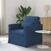 vidaXL Bank 180cm Blauw Metaal