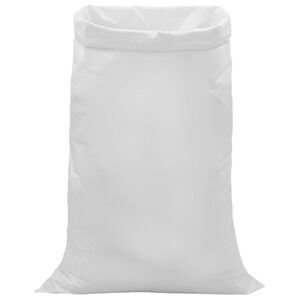 vidaXL Geweven zakken 10 st Wit 100 x 150 cm PP