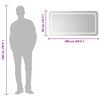 vidaXL Badkamerspiegel LED 100x50 cm