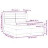 vidaXL Boxspring bed met matras met hoofdeinde Zwart 180 x 200 cm Stof