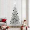 vidaXL Kerstboom met 300 LED met standaard Zilver 210 cm PET