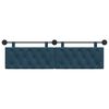 vidaXL Hangend Hoofdeinde Wandgemonteerd Blauw 190 x 55 x 7 cm Fluweel