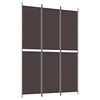 vidaXL Kamerscherm met 3 panelen 150x220 cm stof bruin