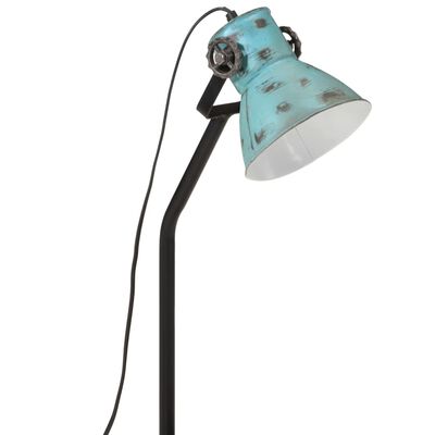 vidaXL Bureaulamp 25 W E27 17x17x60 cm verweerd blauw