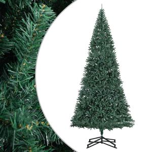 vidaXL Kunstkerstboom met standaard 500 cm PVC groen