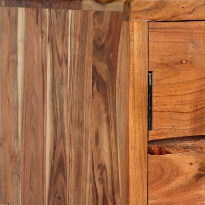 vidaXL Dressoir met bewerkte deuren 160x40x75 cm massief hout