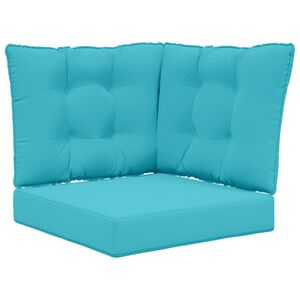 vidaXL Buiten bankkussen 3 pcs Turquoise Polyester