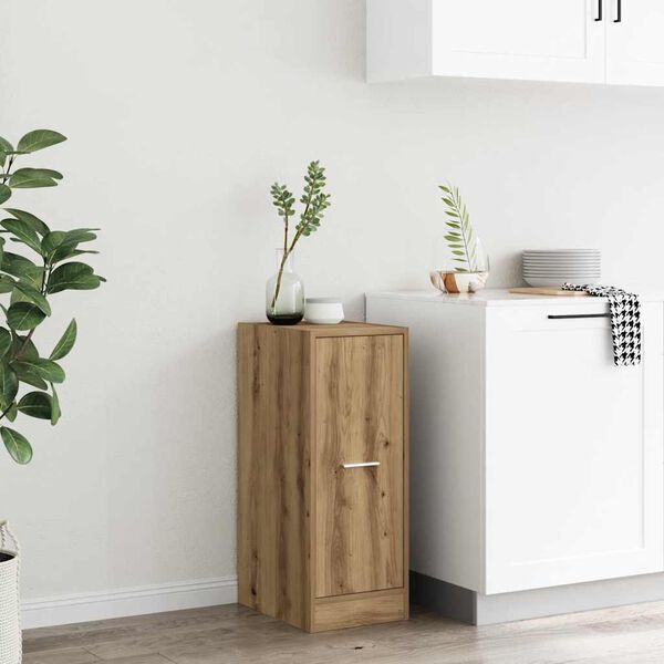 vidaXL Apothekerskast 30x41x77,5 cm bewerkt hout artisanaal eikenkleur