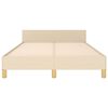 vidaXL Bedframe zonder matras 120x200 cm stof cr&egrave;mekleurig