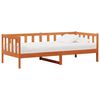 vidaXL Daybed met hoofdeinde Waxbruin en wit 90 x 200 cm