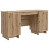 vidaXL Bureau Artisanaal eiken Bewerkt hout 142,5 x 50 x 75 cm
