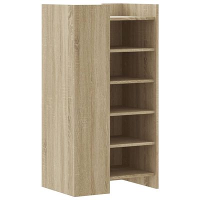 vidaXL Schoenenkast 52x37,5x100 cm bewerkt hout sonoma eikenkleurig