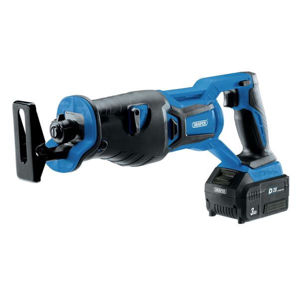 Draper Tools Reciprozaag borstelloos met 1 x 3 Ah D20 accu 20 V