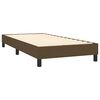 vidaXL Boxspring met matras en LED stof donkerbruin 100x200 cm