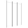 vidaXL Kamerscherm met 3 panelen 150x200 cm stof wit
