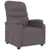 vidaXL Massagestoel kunstleer grijs