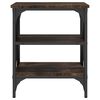 vidaXL Bijzettafels 2 st 40x42x50 cm bewerkt hout gerookt eikenkleurig