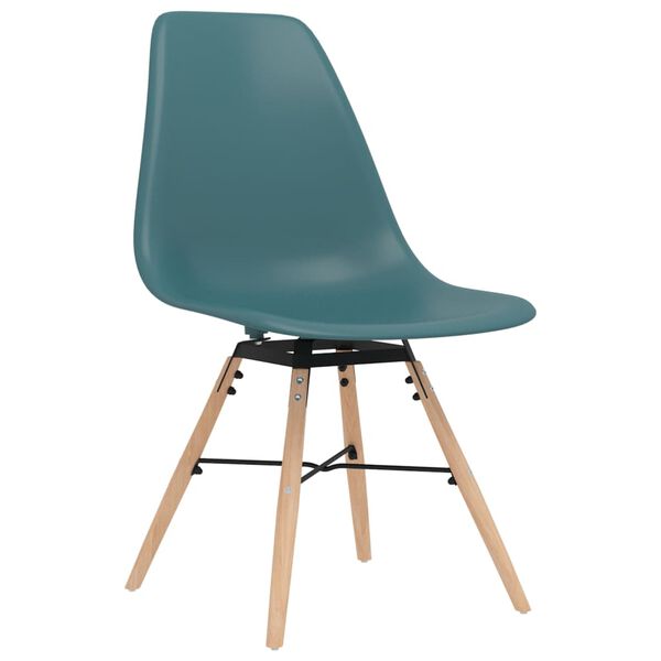 vidaXL Eetkamerstoelen 4 st PP turquoise