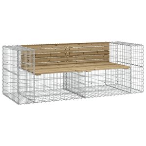 vidaXL Tuinbank schanskorfontwerp 184x71x65,5 cm ge&iuml;mpregneerd hout