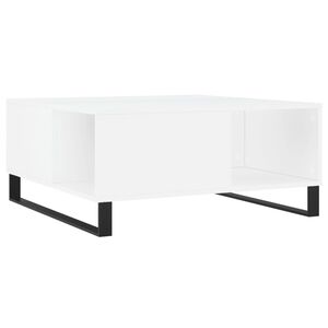 vidaXL Salontafel 80x80x36,5 cm bewerkt hout wit