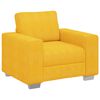 vidaXL Sofastoel Lichtgeel 100x77x82 cm Corduroy Stof