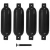 vidaXL Bootstootkussens 4 st 51x14 cm PVC zwart