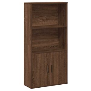 vidaXL Boekenkast 60x24x120 cm bewerkt hout bruin eikenkleurig