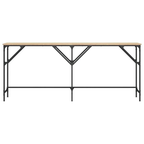 vidaXL Wandtafel 180x29x75 cm bewerkt hout sonoma eikenkleurig