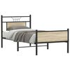 vidaXL Bedframe zonder matras hout sonoma eikenkleurig 90x200 cm